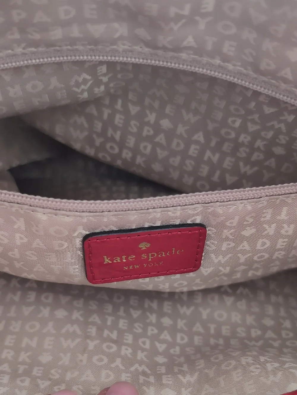 Kate Spade Red Croc Patent Leather Tote Bag with Bow